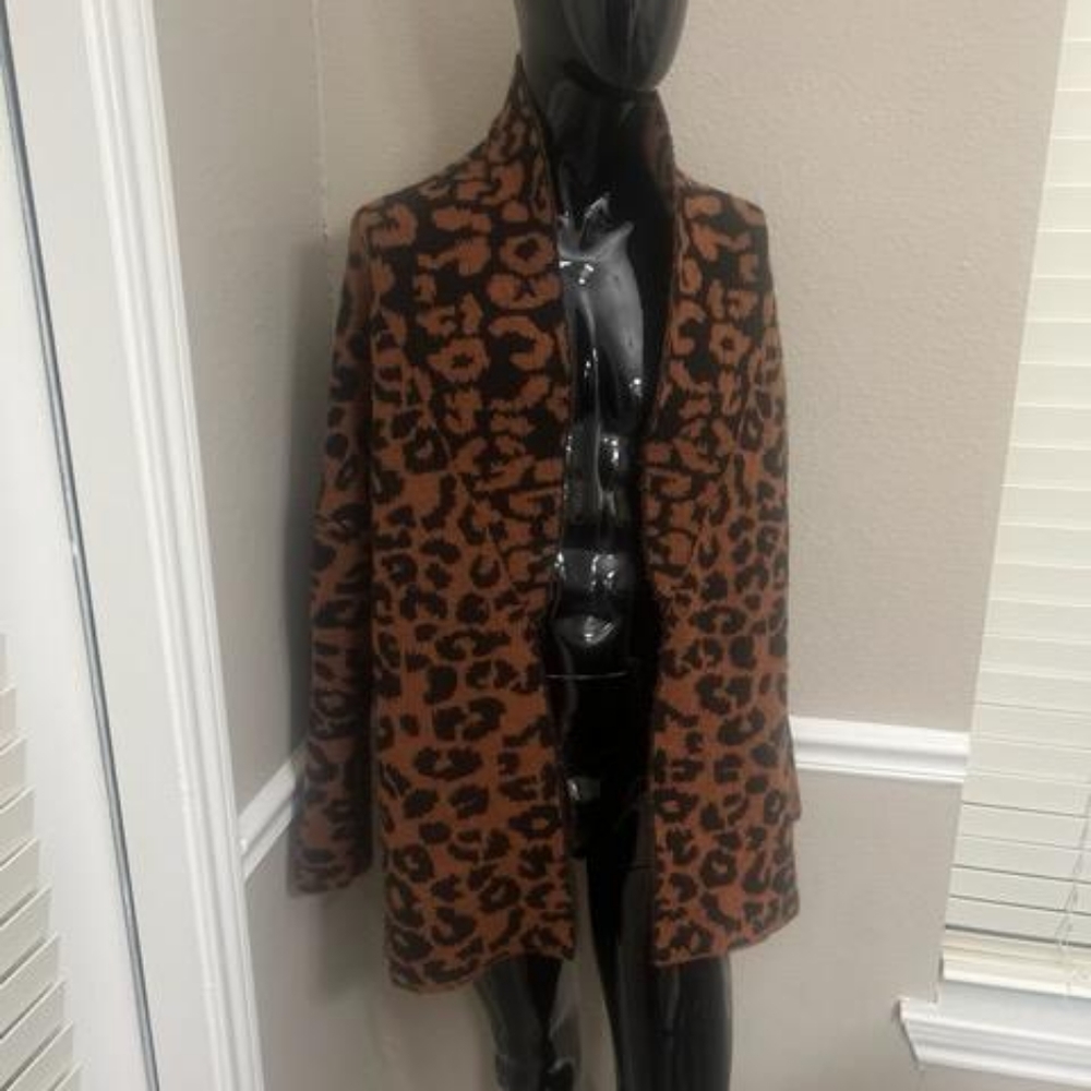 Brown and black sweater